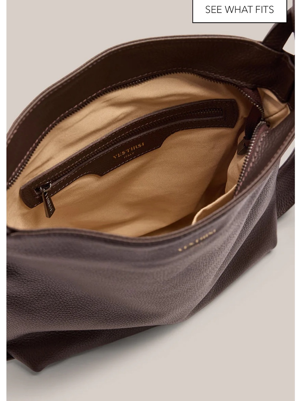 Vestirsi Bella Mini convertible bag NWT dark chocolate - Picture 8 of 10